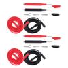 CHILDWEET Multimeter Test Leads, 2 Sets, PVC and Copper, Heat-Resistant, Comfortable Grips view 1