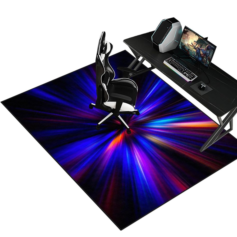 80 x 120 cm Gaming Chair Mat for Hard Floors and Carpets