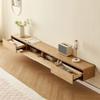 62.9–94.4 in. Floating Wall-Mounted TV Cabinet, Wood Color, 200 × 30 × 23 cm view 2