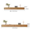 62.9–94.4 in. Floating Wall-Mounted TV Cabinet, Wood Color, 200 × 30 × 23 cm view 3