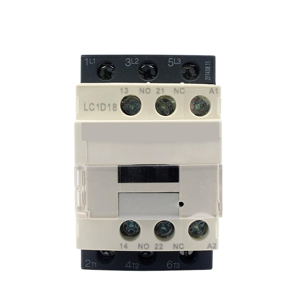 S2IZ5O DIN Rail-Mounted LC1-D18 Contactor, Industrial AC Contactor, 220 V, 18 A