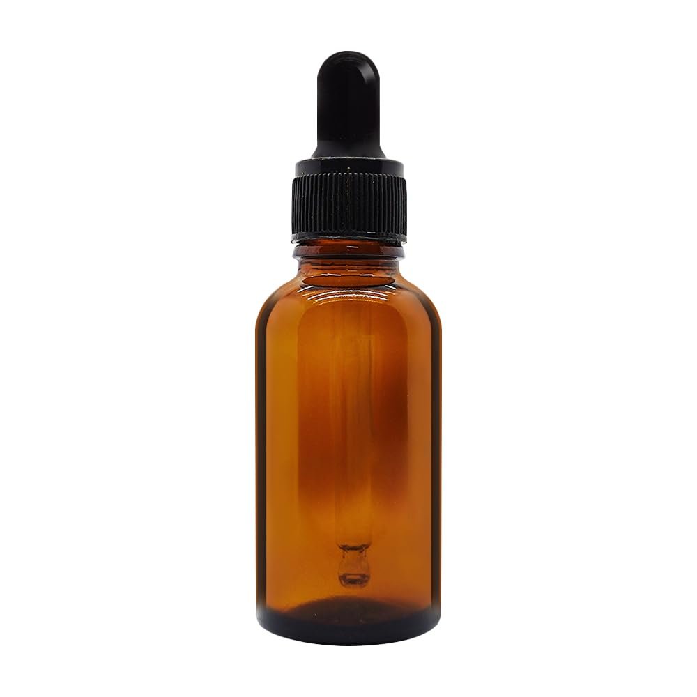 haituoyizhan Empty Amber Glass Dropper Bottle, Refillable, 15 ml, 1 Piece