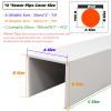 Concealment Solutions PVC Pipe Cover for Wall-Mounted Water Pipes, White, Square, 61 cm view 3