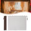 Fireplace Mesh Curtain, Heat- and Moisture-Resistant, Metal Spark Guard, 61 x 55.9 cm view 1