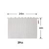 Fireplace Mesh Curtain, Heat- and Moisture-Resistant, Metal Spark Guard, 61 x 55.9 cm view 2