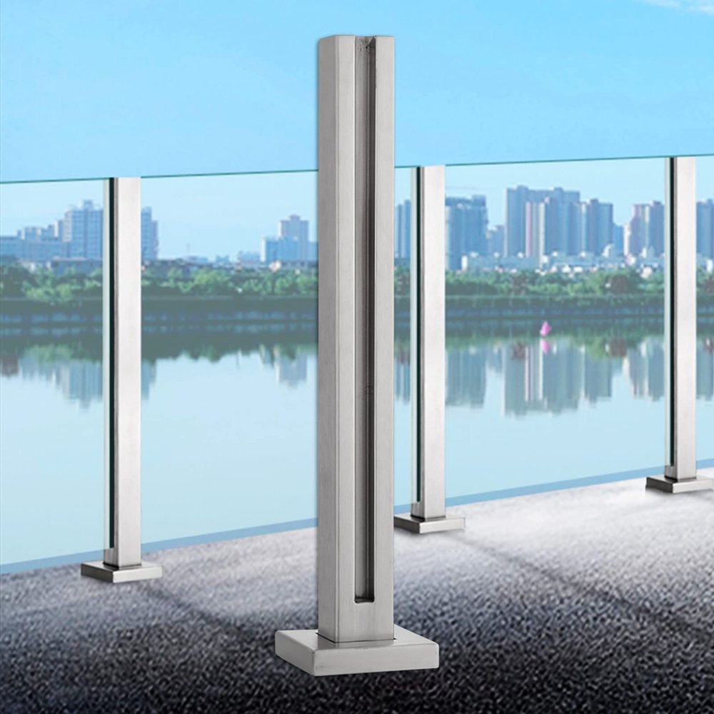 Stainless Steel Glass Railing Post for Stairs, Balconies, Decks, and Gardens