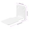 MAHIONG 6-Pack Invisible Floating Bookshelves, White, 10.5 x 9 x 6.6 cm view 2