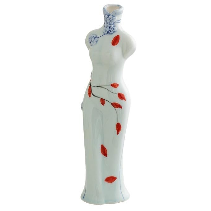 WDZDS 20.8 × 4.8 cm Ceramic Flower Vase