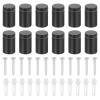 QUARKZMAN 12-Pack Stainless Steel Sign Standoff Screws, 3/4 x 1.18 in, Black view 1