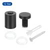 QUARKZMAN 12-Pack Stainless Steel Sign Standoff Screws, 3/4 x 1.18 in, Black view 3