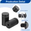 QUARKZMAN 12-Pack Stainless Steel Sign Standoff Screws, 3/4 x 1.18 in, Black view 4