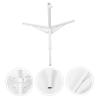 ORFOFE Portable White Iron Patio Umbrella Stand with Three-Legged Base view 2