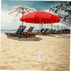 ORFOFE Portable White Iron Patio Umbrella Stand with Three-Legged Base view 4