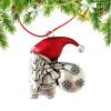 Santa Christmas Tree Elf Ornament view 1