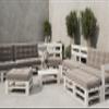 Lermowood Mpe Pallet Furniture Bench 100 x 80 cm, White view 4