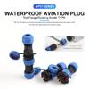 DSZUJTYROP SP17 Socket Nut/Docking Solder-Wiring IP68 2/3/4/5/7/9/10-Pin Male and Female Waterproof Cable Connectors (SP17 Nut, 1 Set, 10-Pin) view 3