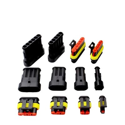 BYLSAGWHT 1P–6P AMP TE 1.5-Seal Waterproof Automotive Wire Connector, 282080-1, 3P Female 282087-1
