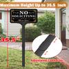 “No Soliciting” Sign for Home with Stake, 12 x 8 in / 37 in view 2