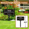 “No Soliciting” Sign for Home with Stake, 12 x 8 in / 37 in view 3