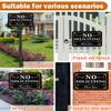 “No Soliciting” Sign for Home with Stake, 12 x 8 in / 37 in view 4