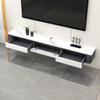 Wall-Mounted Solid Wood Floating TV Stand with 3 Drawers, Gray and Blue, 180 x 26 x 20 view 3