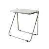 Portable Folding Work Table and Chair Set for Outdoor Use and Travel, White Desk Side Table view 1