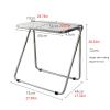 Portable Folding Work Table and Chair Set for Outdoor Use and Travel, White Desk Side Table view 2