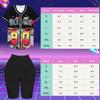 Women’s 80s-90s Outfit, Hip-Hop Costume Set with Baseball Jersey, Yoga Pants, Bucket Hat and Accessories, Black (Pattern Hat-2), X-Large view 2