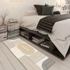 QQrunner Beige Abstract Hallway Runner Rug, Non-Slip, 110 x 1400 cm view 2