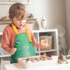 FenFang Kids Apron, Adjustable Waterproof Art and Cooking Apron, Green Dinosaur, L view 2