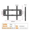 FFHDJL TV Wall Mount for Most Flat and Curved TVs, Up to 50 kg view 2