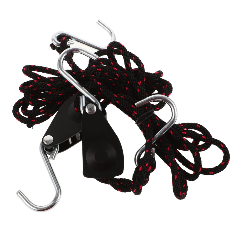 Adjustable Rope Hooks for Lamps and Plants, 2 Pieces