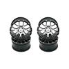 YONMFRDS for HSP, HPI, Redcat, Kyosho MN86K 1/10 RC Drift On-Road Racing Car, 4PCS 52 × 26MM Aluminum Alloy Wheel Rims, RC Car Parts (Black) view 1