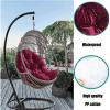 Outdoor Hanging Chair Seat Cushion, Coffee view 3