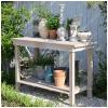 Garden Potting Bench with Storage Cabinet view 1