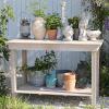 Garden Potting Bench with Storage Cabinet view 2