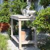 Garden Potting Bench with Storage Cabinet view 4