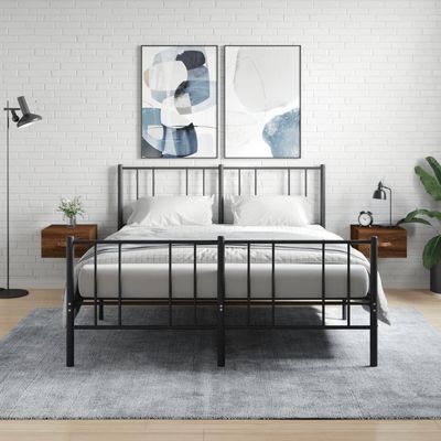 Floating Nightstand Set of 2, Wall-Mounted, 35 x 35 x 20 cm