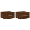 Floating Nightstand Set of 2, Wall-Mounted, 35 x 35 x 20 cm view 2