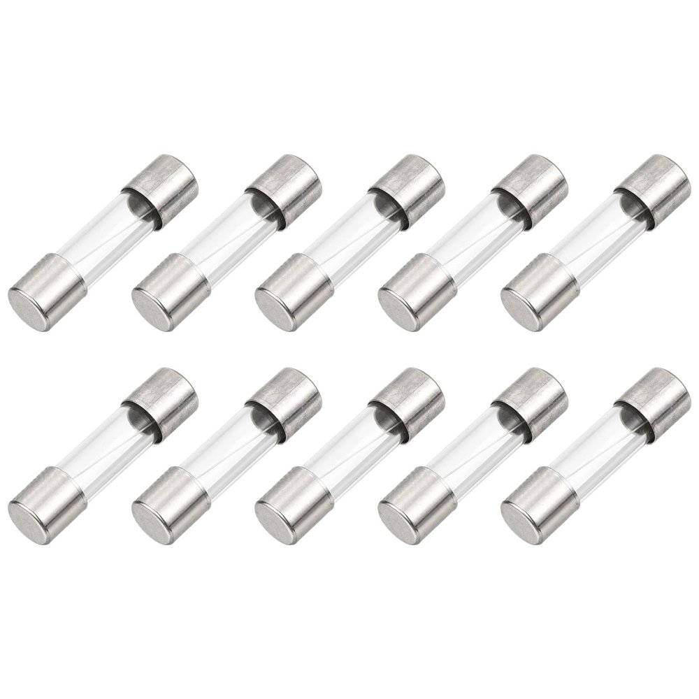 QUARKZMAN 3A Glass Fuse 5 x 20 mm, 10-Pack, Fast-Acting, 125V