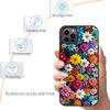 Sinyunron Case Compatible with Samsung Galaxy A22 5G, TPU Protective Case with Metal Back and Colorful Lanyard, Daisy-02 view 2