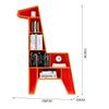 Huangj-0527 Animal-Shaped Iron Bookshelf, Yellow view 2