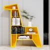 Huangj-0527 Animal-Shaped Iron Bookshelf, Yellow view 3