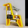 Huangj-0527 Animal-Shaped Iron Bookshelf, Yellow view 4