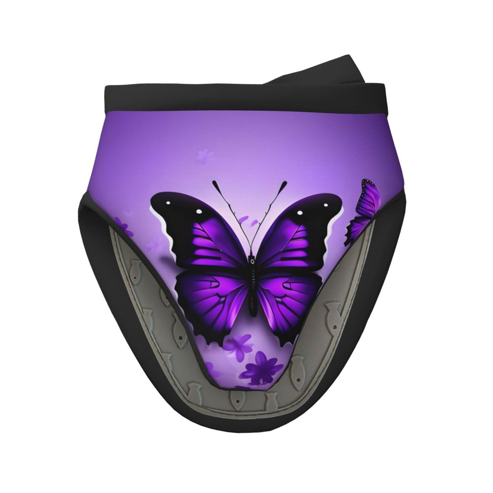 Purple Butterfly Christmas Mini Oven Mitts