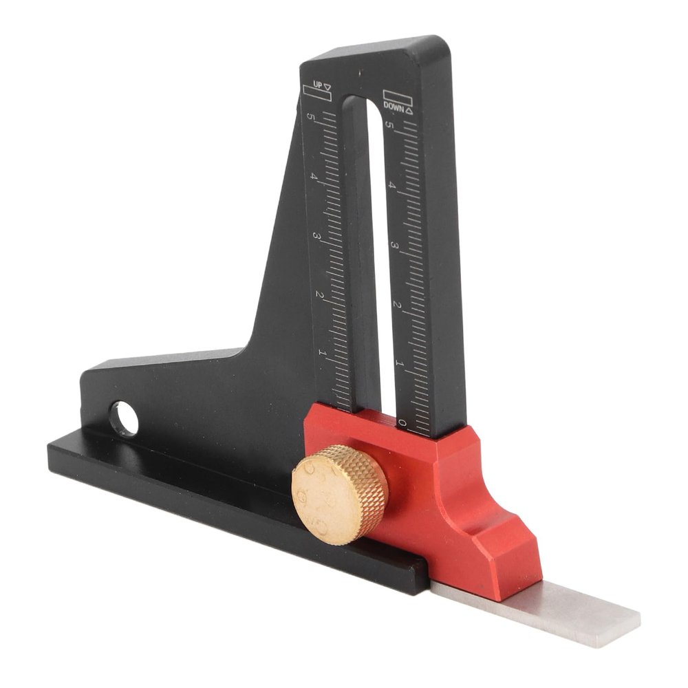 Woodworking Height Gauge with Dual Scale and Aluminum Housing