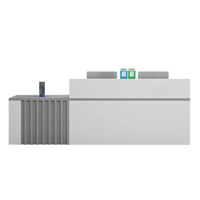 Reception and Checkout Counter, Gray, 120 cm