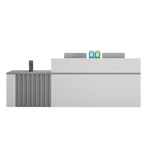 Reception and Checkout Counter, Gray, 120 cm