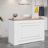 Modern Reception Desk with Lockable Drawers view 2