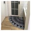 HWJFDC Short-Pile Quarter-Circle Area Rug, Fluffy Corner Rug, 60 x 60 cm view 2